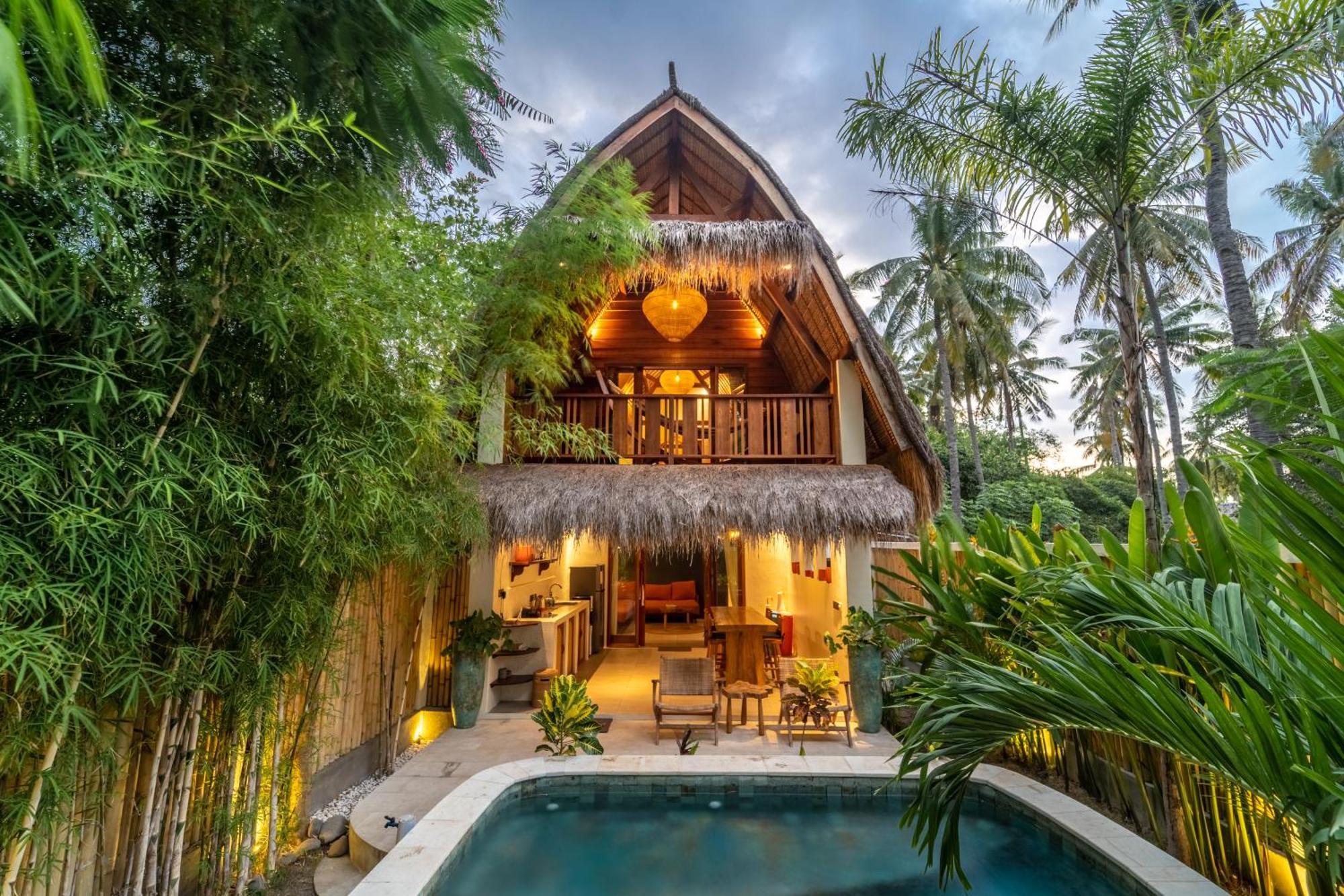 La Villa Loca Gili Air Exterior foto